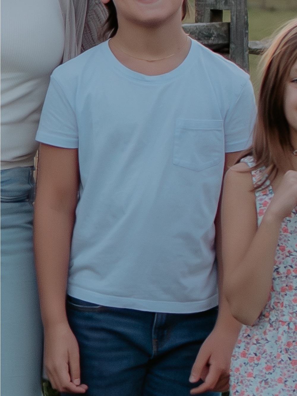 GAP Light Blue Kids Short-Sleeve Pocket Tee